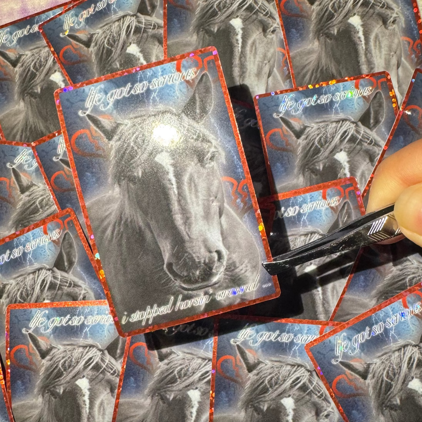 horsin' around: die cut sticker